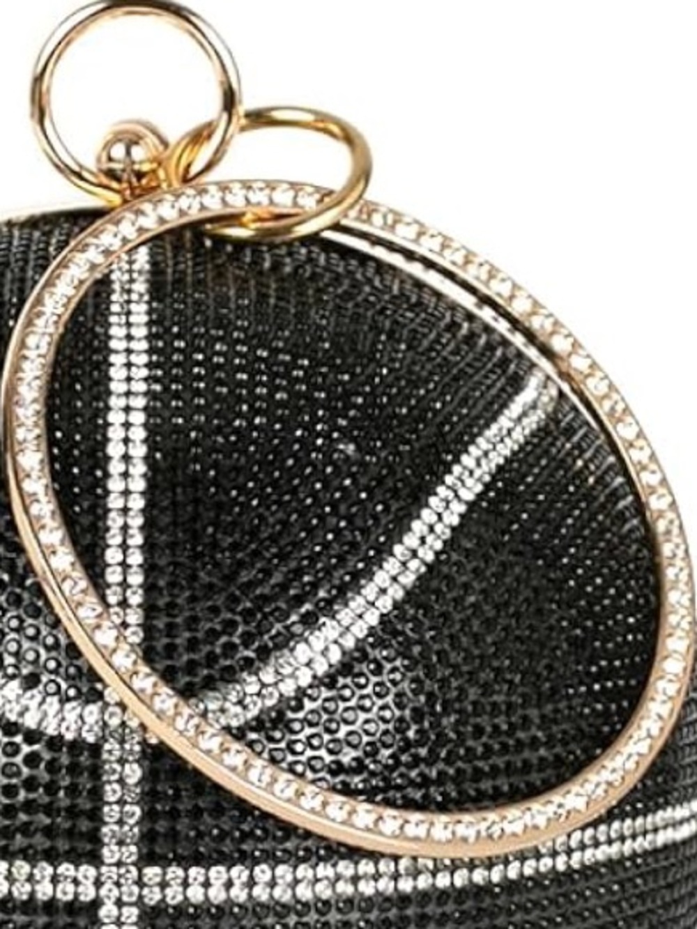 NEW BLING SWAROVSKI CRYSTAL RHINESTONE BASKETBALL CLUTCH HANDBAG PURSE +…